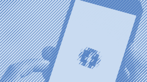 An image of a hand holding a phone with a social media icon.