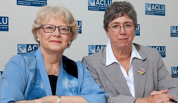 Gloria Schor Andersen and Rev. Craig Hirshberg