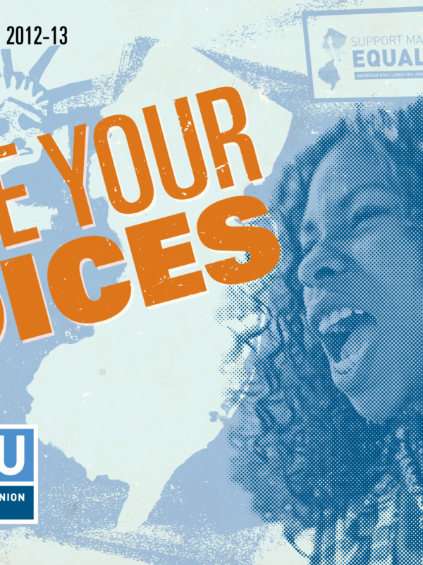 2013 ACLU-NJ Annual Report Cover