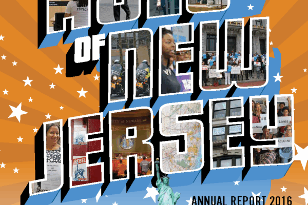 2016 ACLU-NJ Annual Report Cover