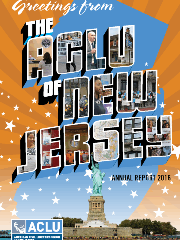 2016 ACLU-NJ Annual Report Cover
