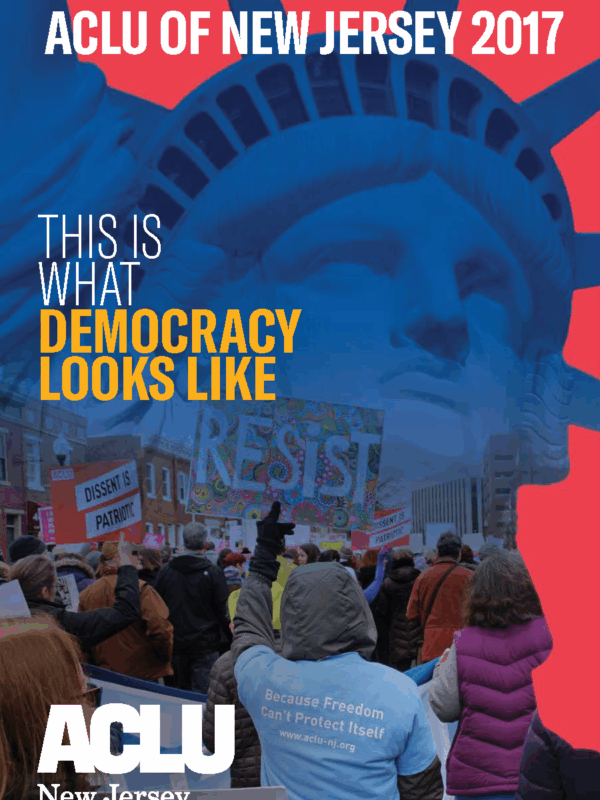 2017 ACLU-NJ Annual Report Cover