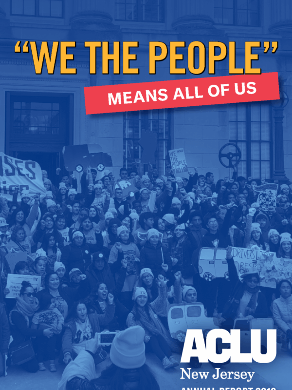 2019 ACLU-NJ Annual Report Cover