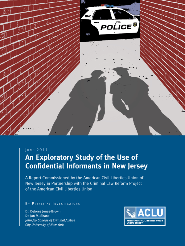 An Exploratory Study of the Use of Confidential Informants in New Jersey Cover