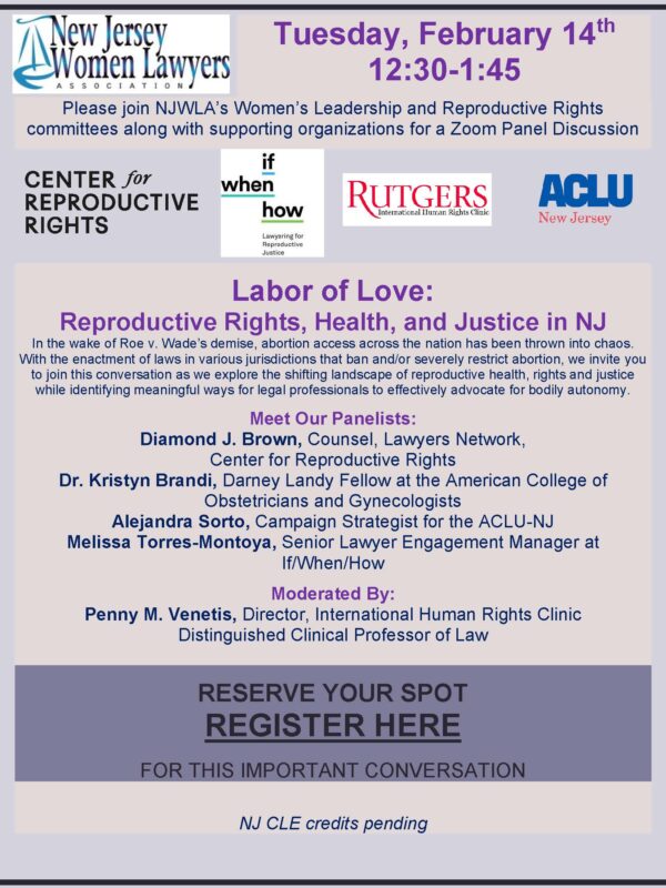 A flyer for an event called "Labor of Love" on Tuesday, February 14 at 12:30pm