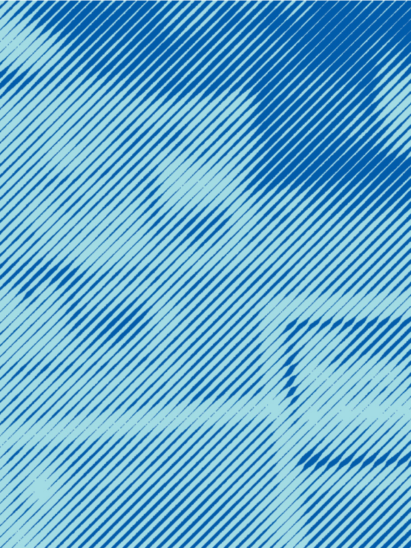 An image of political signs on a lawn with blue stripped treatment applied