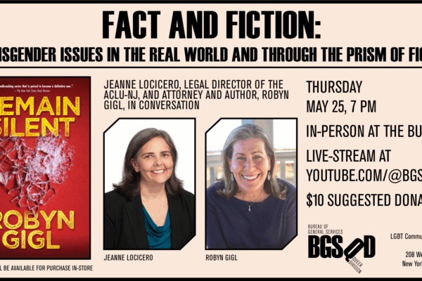 Fact and Fiction: Transgender Issues In the Real World and Through the Prism of Fiction flyer