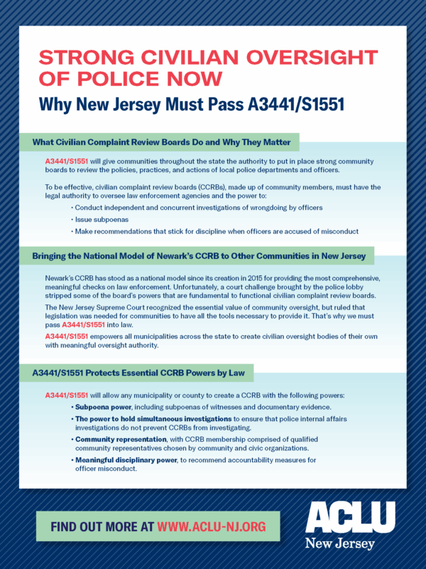 Why New Jersey Must Pass A3441/S1551 One Pager