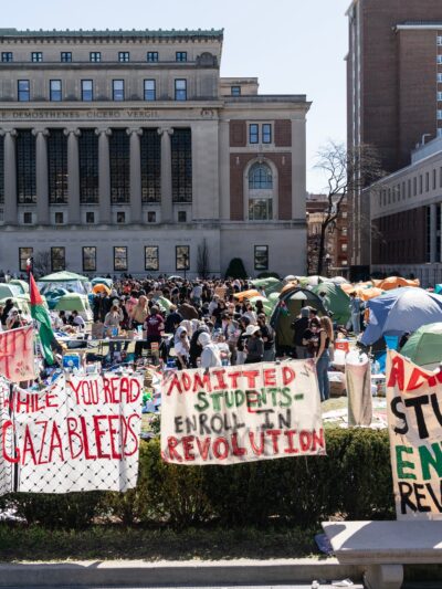 Protest encampment at Columbia University