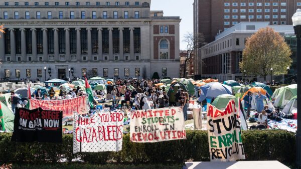 Protest encampment at Columbia University