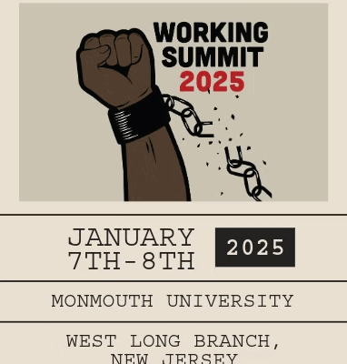 2025 LAN Working Summit Flyer, January 7-8 at Monmouth University