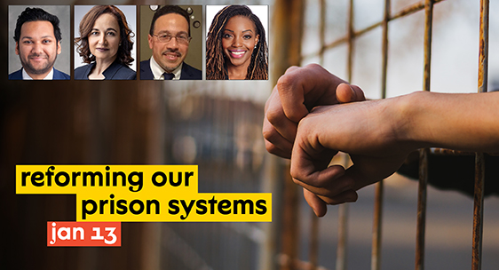 Graphic for Reforming Our Prison Systems Panel at NJPAC