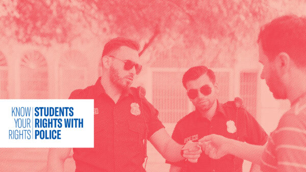 Police Officers interacting with students