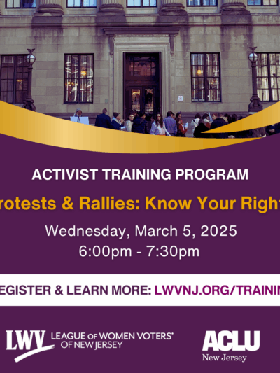 Protests and Rallies: Know Your Rights Wednesday March 5 at 6PM