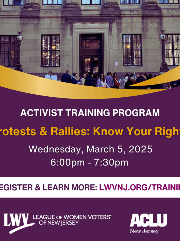 Protests and Rallies: Know Your Rights Wednesday March 5 at 6PM