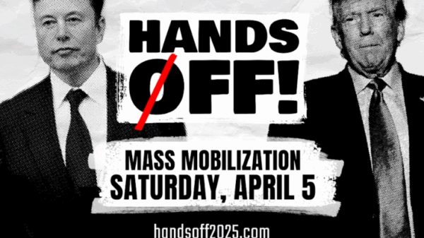 Hands Off Mass Mobilization Graphic