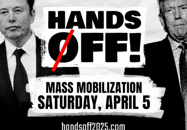 Hands Off Mass Mobilization Graphic