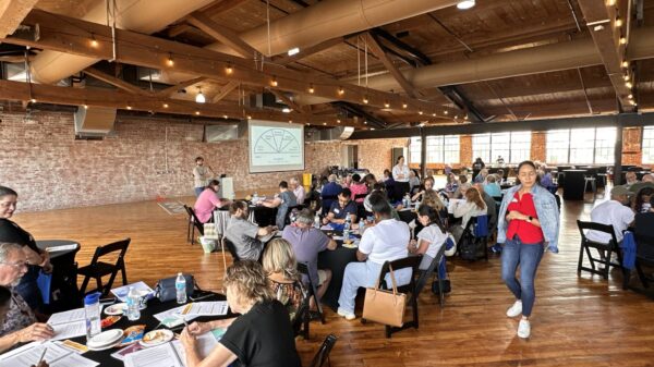 People receiving training in groups