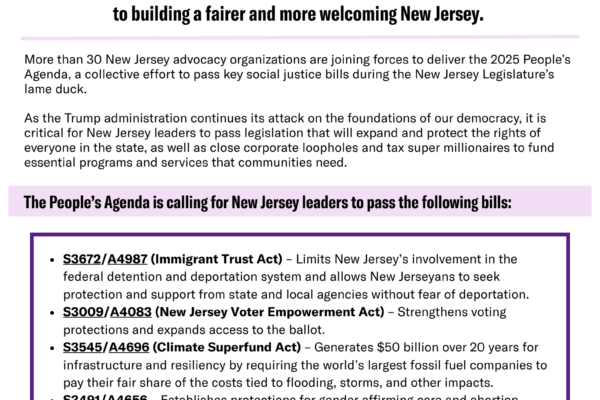 The People's Agenda 2025