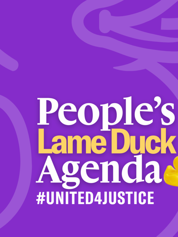 People's Lame Duck Agenda
