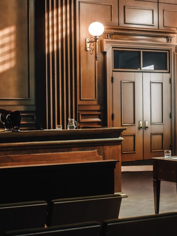 an empty courtroom