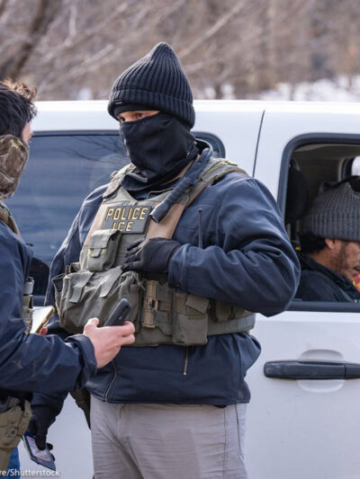 A group of ICE agents.