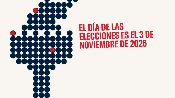 El día de las elecciones es el 3 de noviembre de 2026