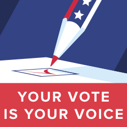 Your Vote is Your Voice graphic
