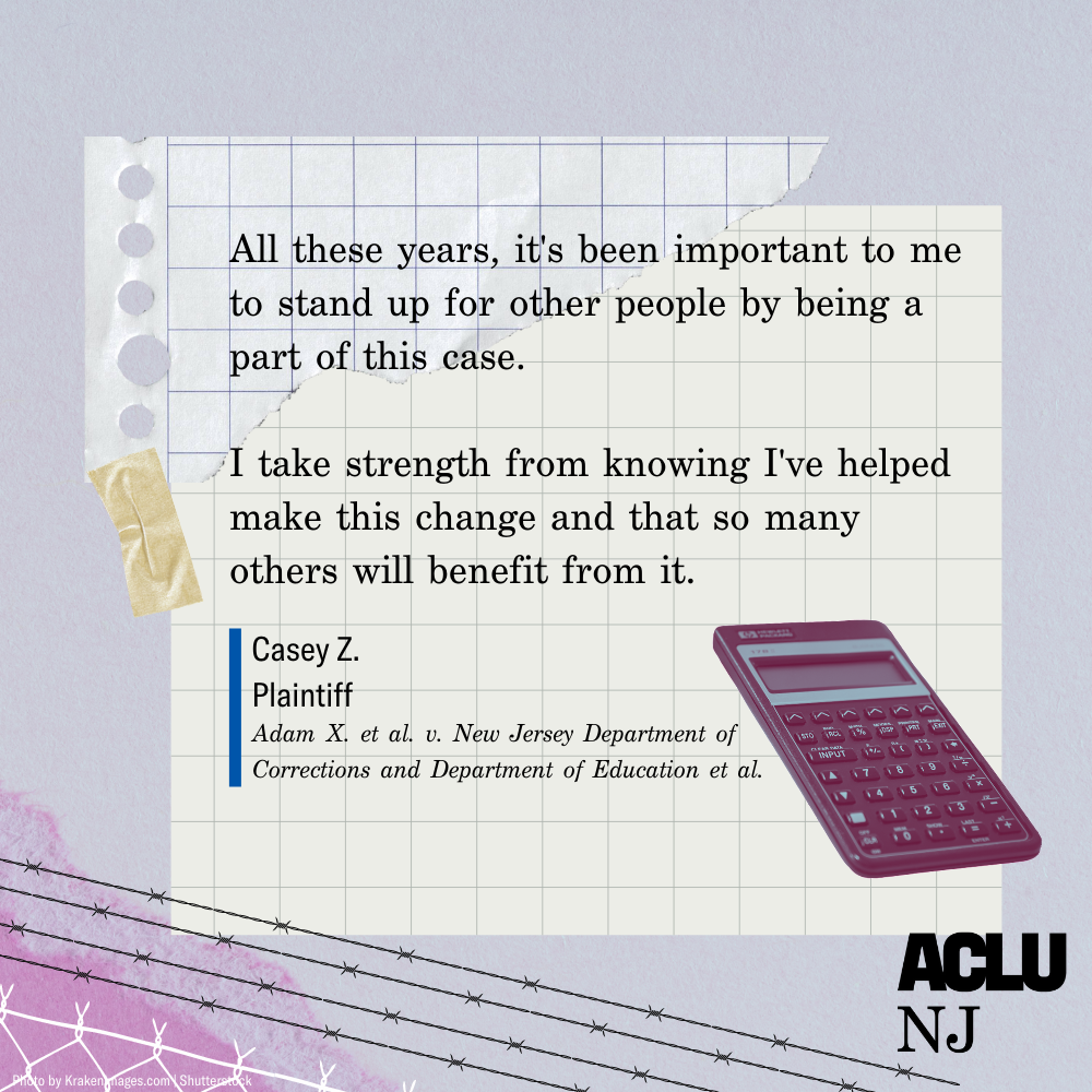 A quote that reads: "   “All these years, it's been important to me to stand up for other people by being a part of this case. I take strength from knowing I've helped make this change and that so many others will benefit from it."