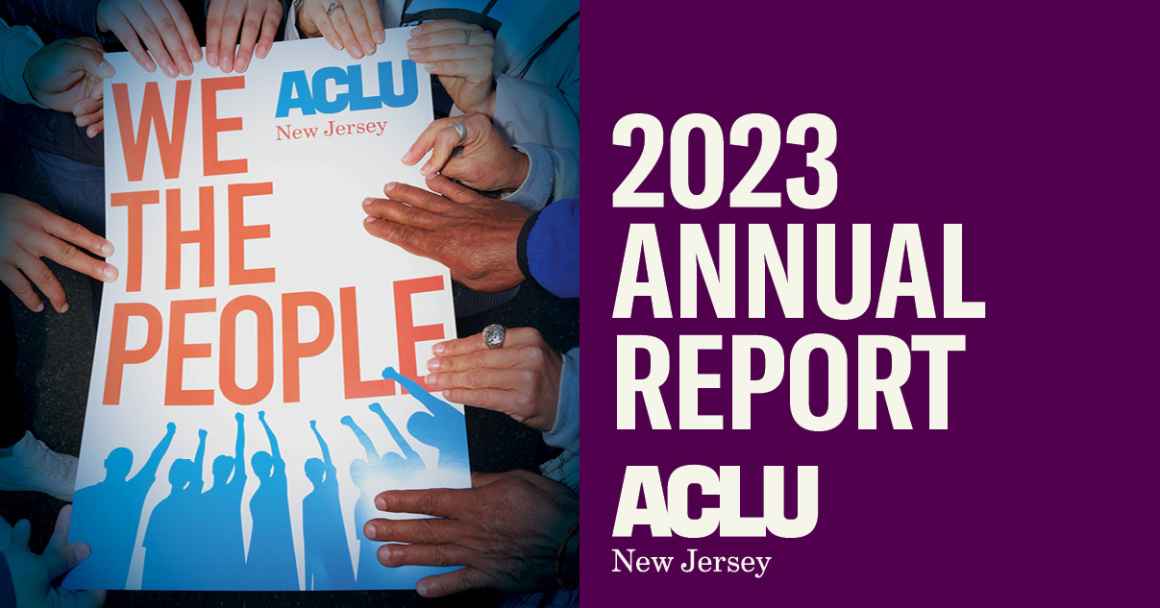 Homepage carousel for the 2023 ACLU-NJ annual report